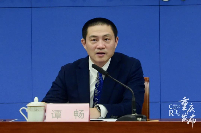 谭畅介绍相关情况 龚浩月 摄