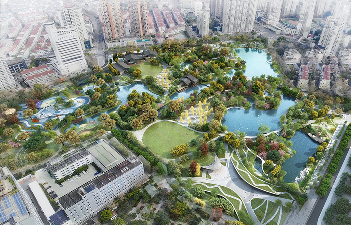  和平公园改建效果图&nbsp;虹口区绿化和市容管理局 供图