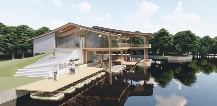  和平公园改建效果图