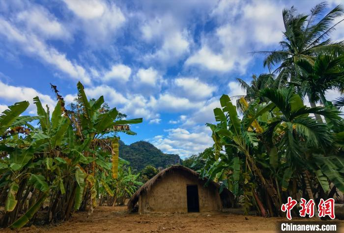 图为白查村黎族船型屋。　尹海明 摄