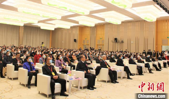 图为安发科技文化馆开馆暨重大项目竣工仪式现场。　林榕生 摄