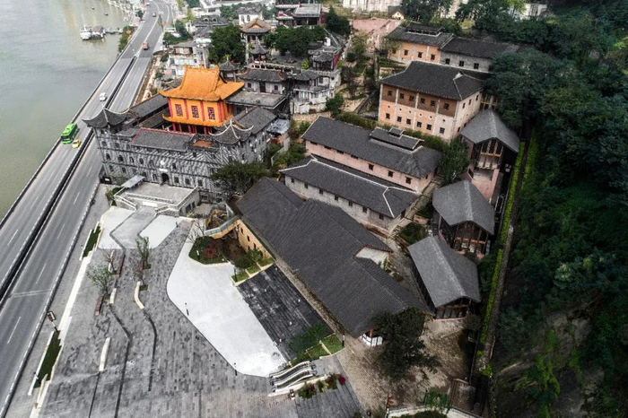 航拍纪念馆全貌 南岸区文化旅游委供图