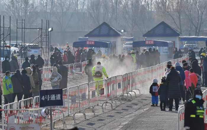 顺义区首批80万人核酸检测预计将于今日完成。新京报记者 李木易 摄