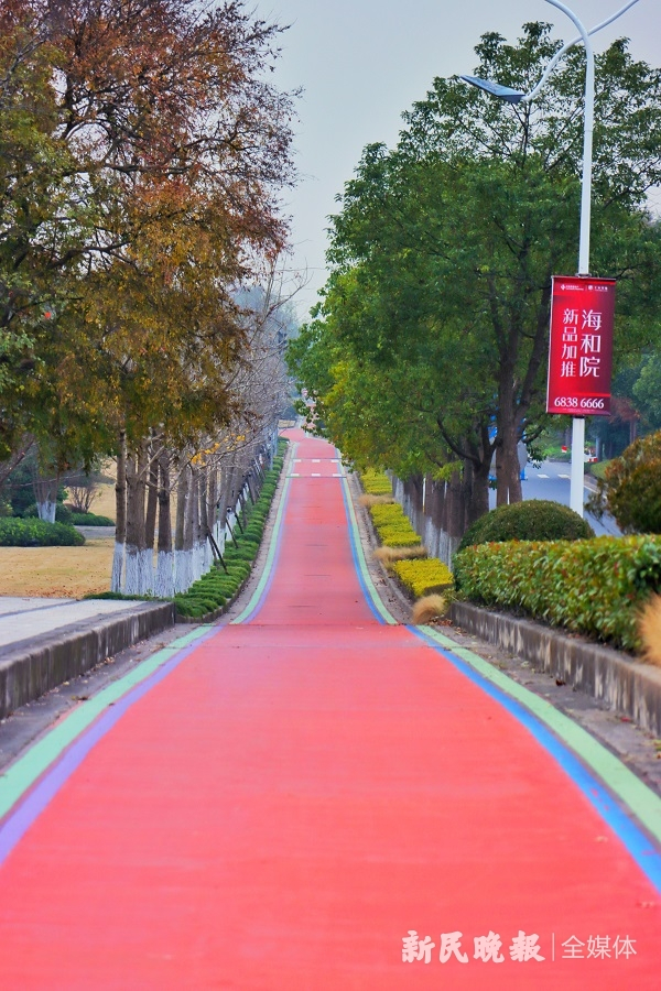 图说：自行车道