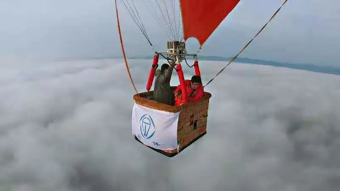 ▲自由飞热气球。受访人供图