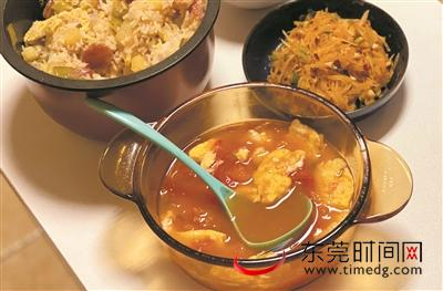 ▲番茄蛋花汤搭配 