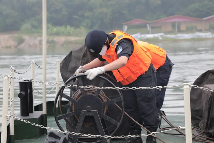 第99次中老缅泰湄公河联合巡逻执法行动。资料图