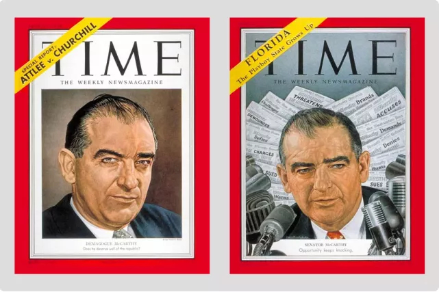 ▲《时代》周刊上的麦卡锡