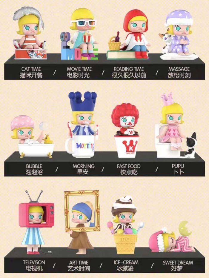 Molly的一天系列 图片来源：泡泡玛特官方旗舰店