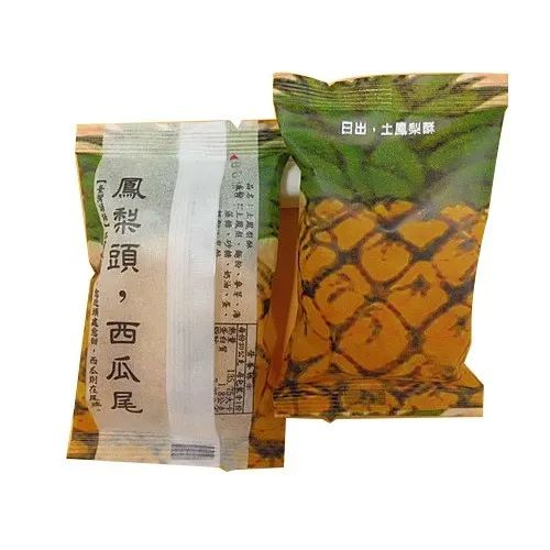 △ 在包装上，还有一句谚语“凤梨头，西瓜尾”。图片来源 | Amazon