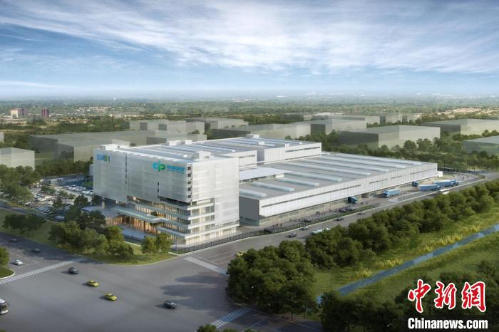     中邮信源研发及智能制造基地项目效果图。中建四局供图