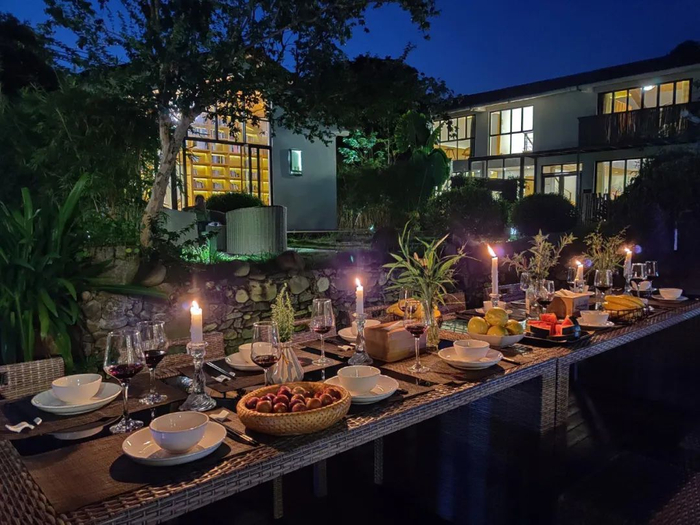 为了春节布置的活动场地，今年没有派上用场 受访者供图