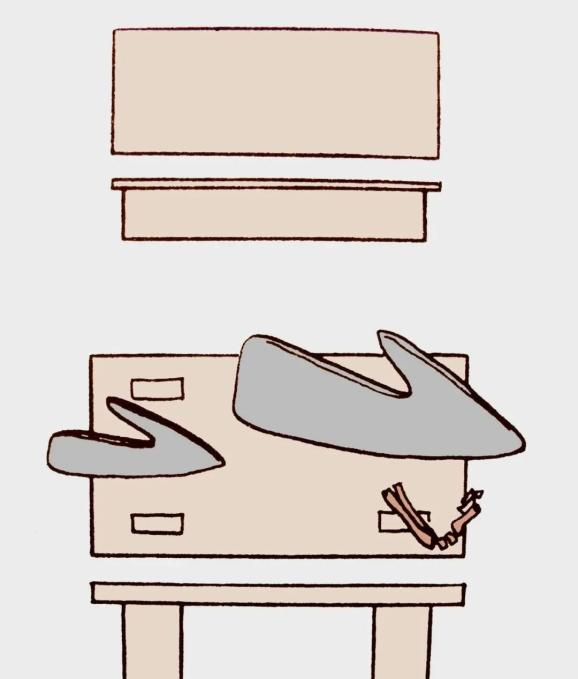 线绘龙山文化木食案 （山西陶寺）