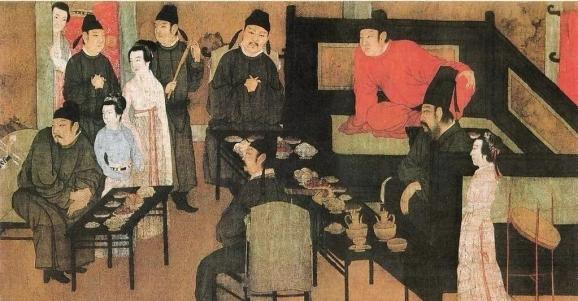 南唐顾阂中《韩熙载夜宴图》局部