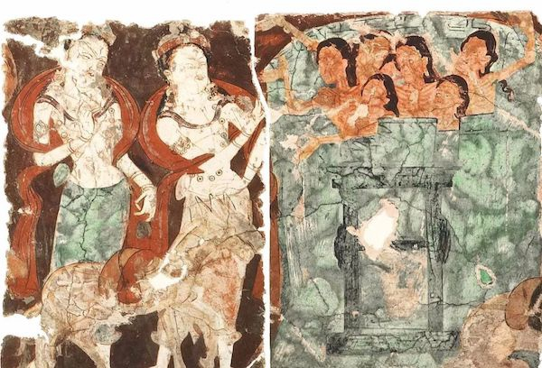 亿耳得福（局部）  克孜尔第212窟  现藏德国柏林亚洲艺术博物馆