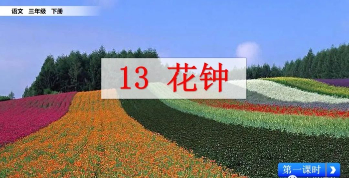 【微课堂】统编语文三年级下册第13课《花钟》图文解读+教学视频+知识点+同步练习