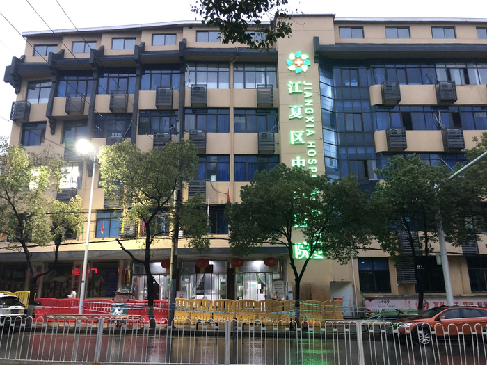 武汉市江夏区中医医院。 澎湃新闻记者汤琪  图