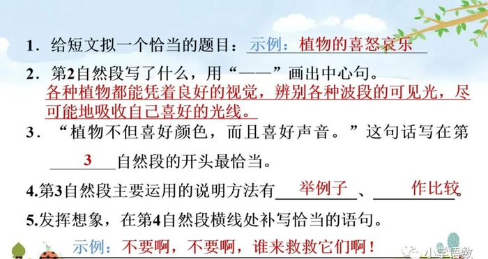 【微课堂】统编语文三年级下册第13课《花钟》图文解读+教学视频+知识点+同步练习
