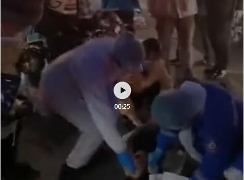哈尔滨一保洁员遇车祸，两位“天使”跪地抢救15分钟