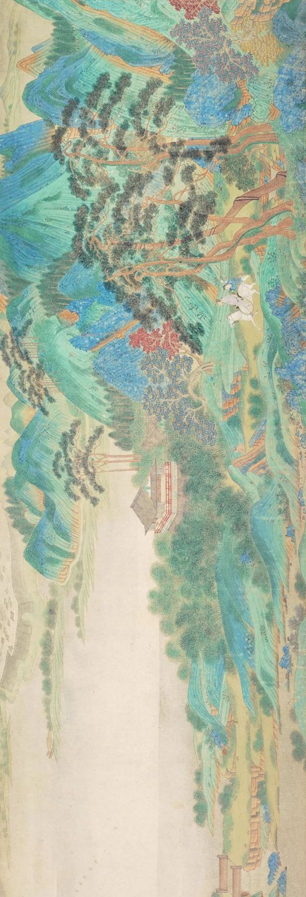 《浔阳送别图》局部 传仇英作 纳尔逊艾金斯美术馆藏