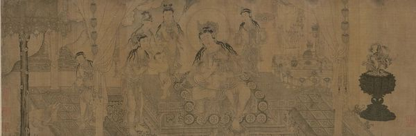 《姨母育佛图》 元人王振鹏作 波士顿美术馆藏