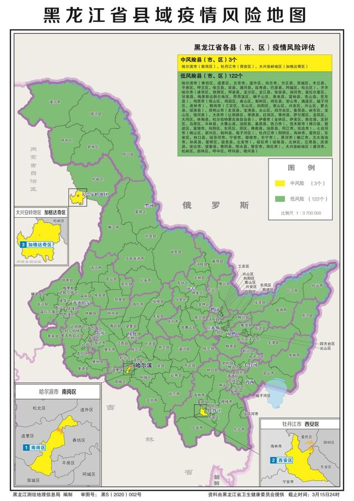 香坊区调整为低风险地区|黑龙江发布最新县域疫情风险地图