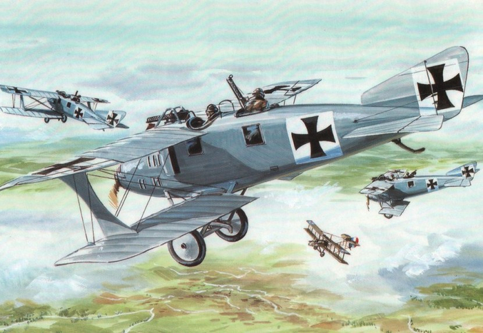 第一次世界大战期间飞机变开始使用灰色涂装