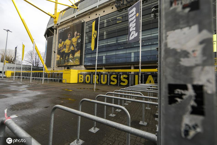  拥有“魔鬼主场”的多特蒙德，如今一片寂静。