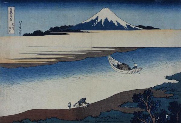 葛饰北斋，《富岳三十六景 武州玉川》，江户时代