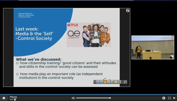 我的远程教学截屏。