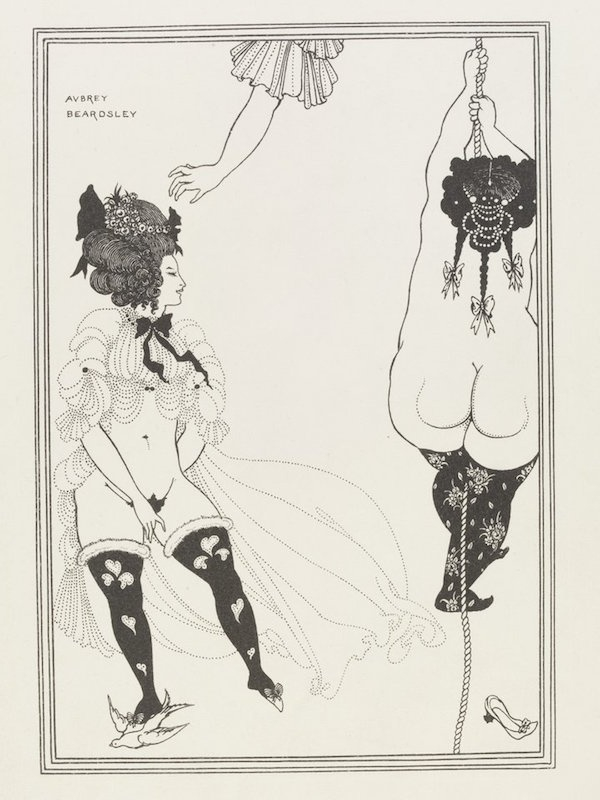 奥伯利·比亚兹莱，《两名陷入困境的雅典妇女》，1896年