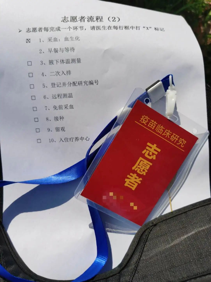 ▲志愿者流程。受访者供图