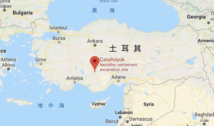 加泰土丘在土耳其的位置