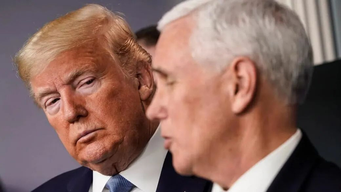  ▲资料图片：美国总统特朗普和副总统彭斯