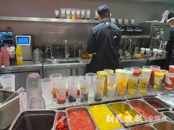 图说：乐乐茶门店 新民晚报记者 钱文婷 摄