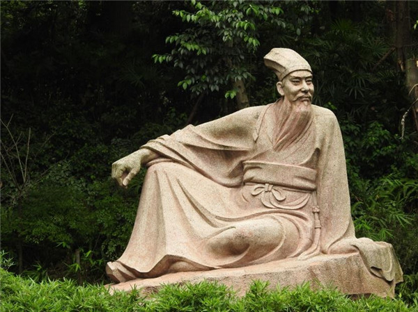 眉州三苏祠苏轼塑像