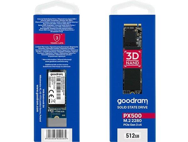 Goodram推PX500系列廉价M.2 NVMe固态硬盘