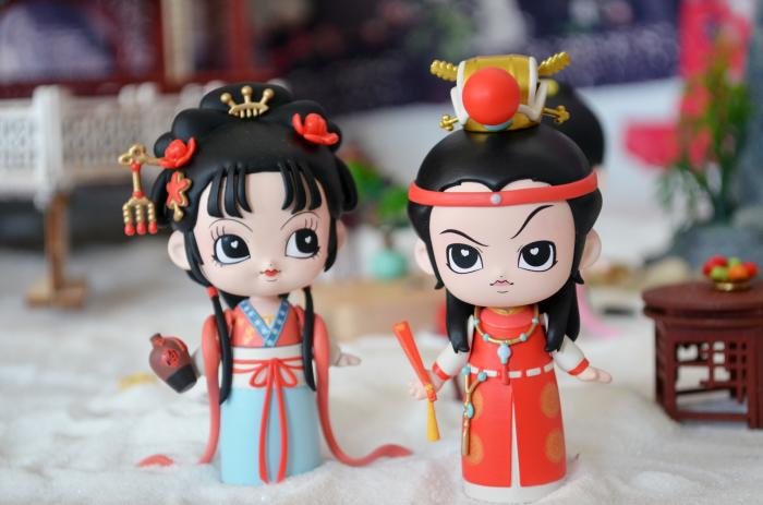萌版《红楼梦》盲盒娃娃。受访者供图