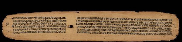 《甘露金刚续》，贝叶，尼泊尔，1162年，版权所有©️剑桥大学图书馆