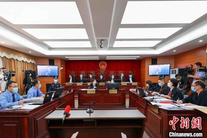 &nbsp;&nbsp;&nbsp;&nbsp;图为庭审现场。海口海事法院 供图