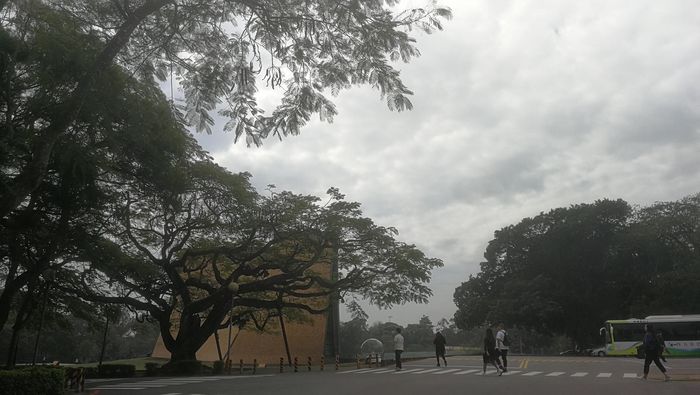 2020年1月22日上午，历经时光洗礼而泛出设计与建筑光芒的东海大学，稀少的游人悠闲地穿行在校园，恍若外面的疫情并不存在。