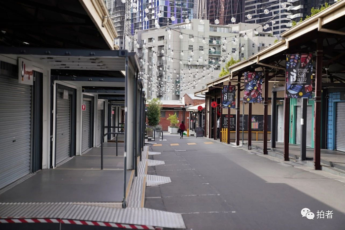 △ 当地时间3月26日，澳大利亚墨尔本，空荡荡的维多利亚女王市场。