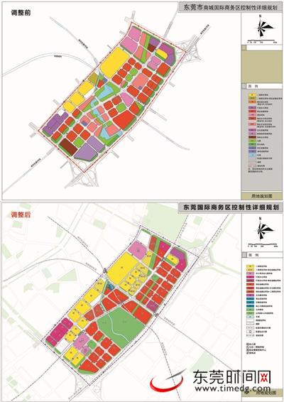▲用地规划对比图 自然资源局供图