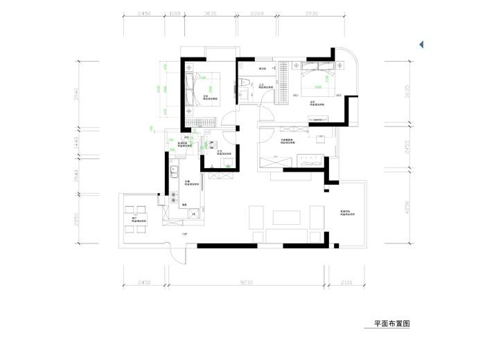 装修美图 | 望江橡树林 147 平米现代风格简约空间 (5)张