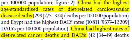 20%中国人死于吃错饭！《柳叶刀》发布全球吃饭报告