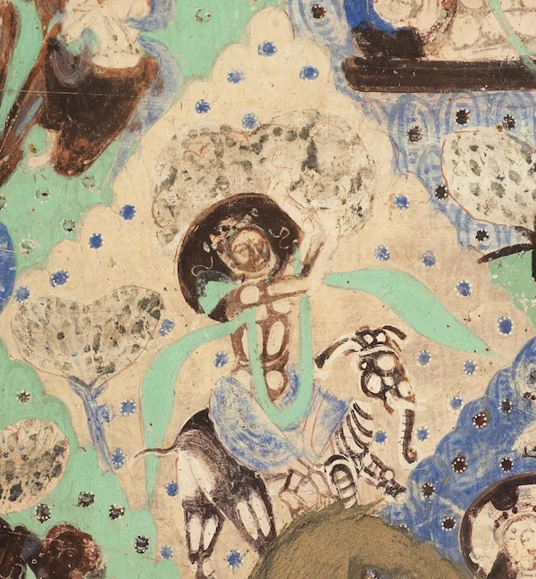 大光明王本生 克孜尔石窟第17窟 主室券顶