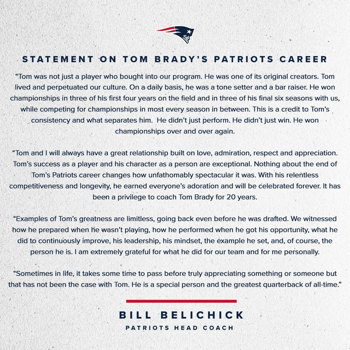 新英格兰爱国者官方声明