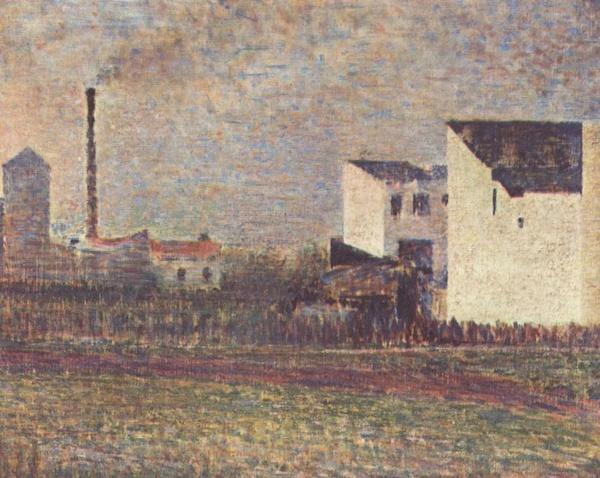 乔治·修拉 《市郊》(The Suburbs) 1882-1883