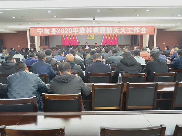 ▲宁南县森林草原防火专业扑火队成立授旗现场。图源/宁南县人民政府官网