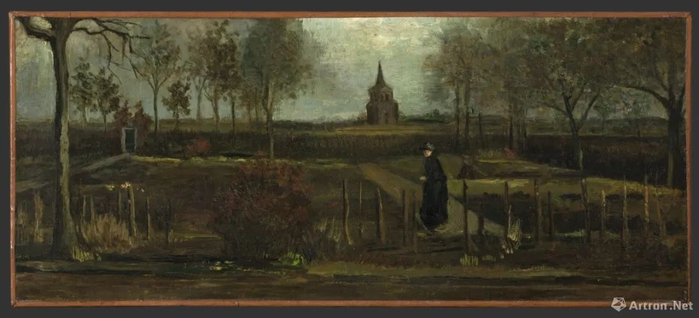  Vincent van Gogh，The Parsonage Garden at Nuenen in Spring（1844）©Groninger Museum。
